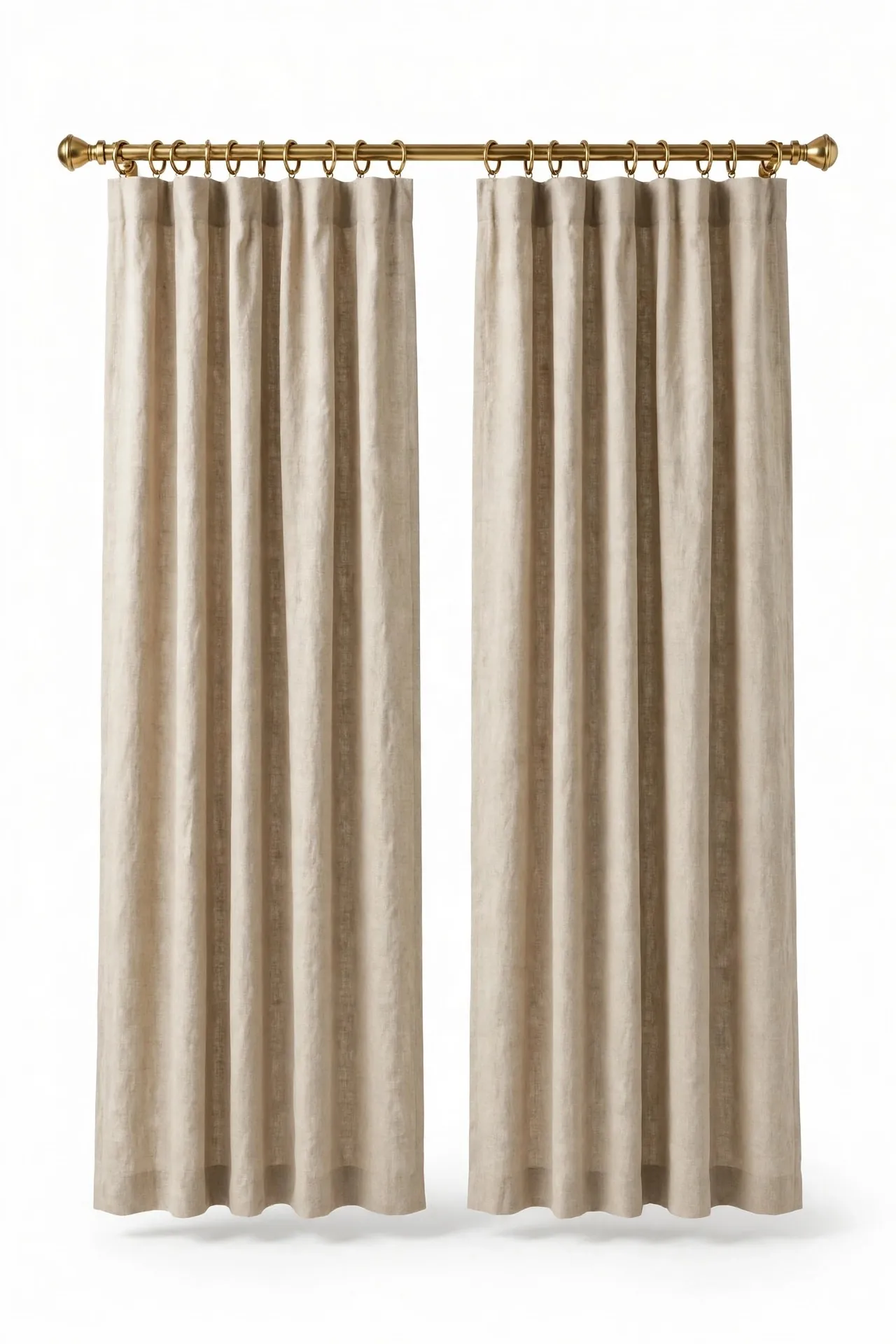 Linen curtains