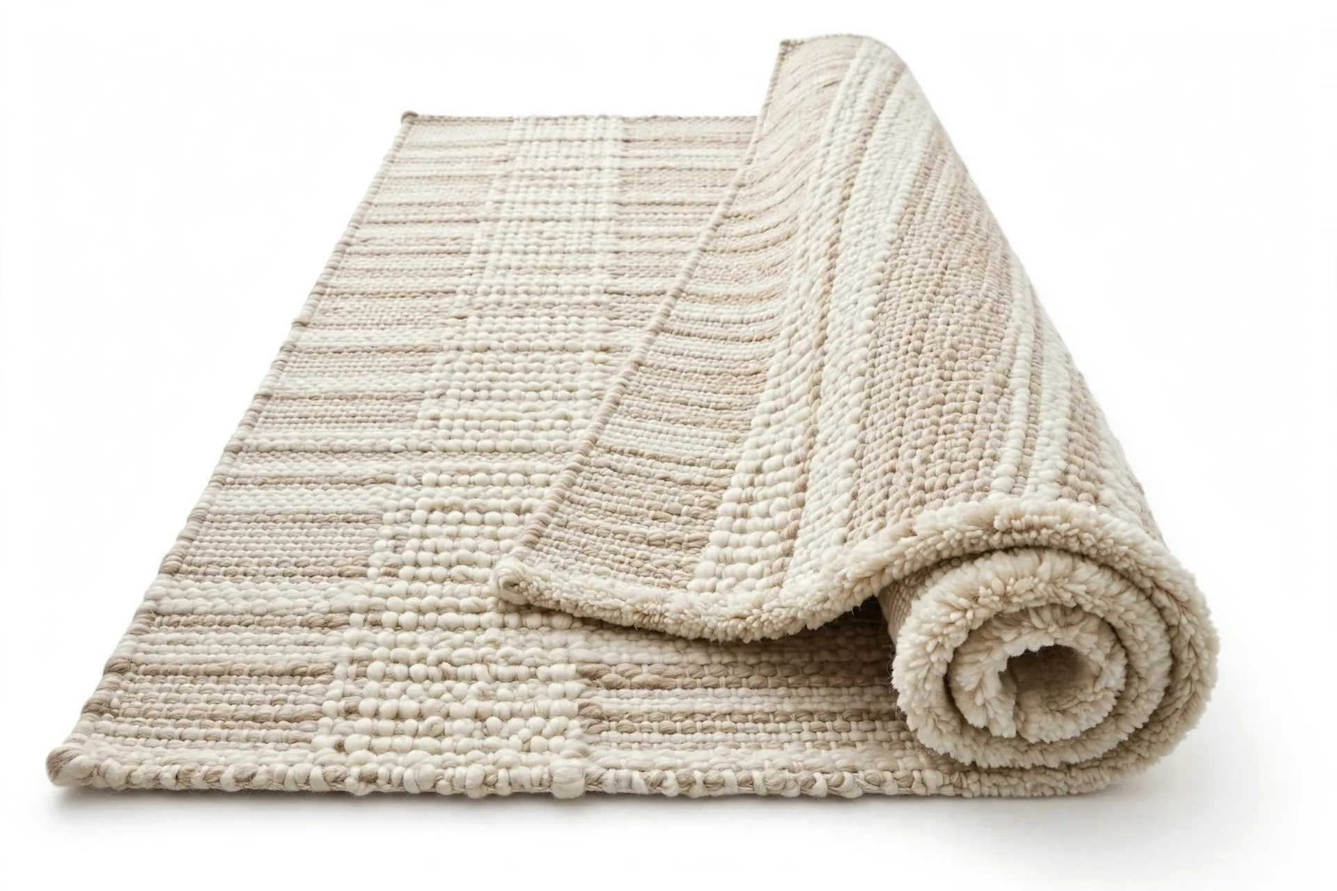 Textured wool rug