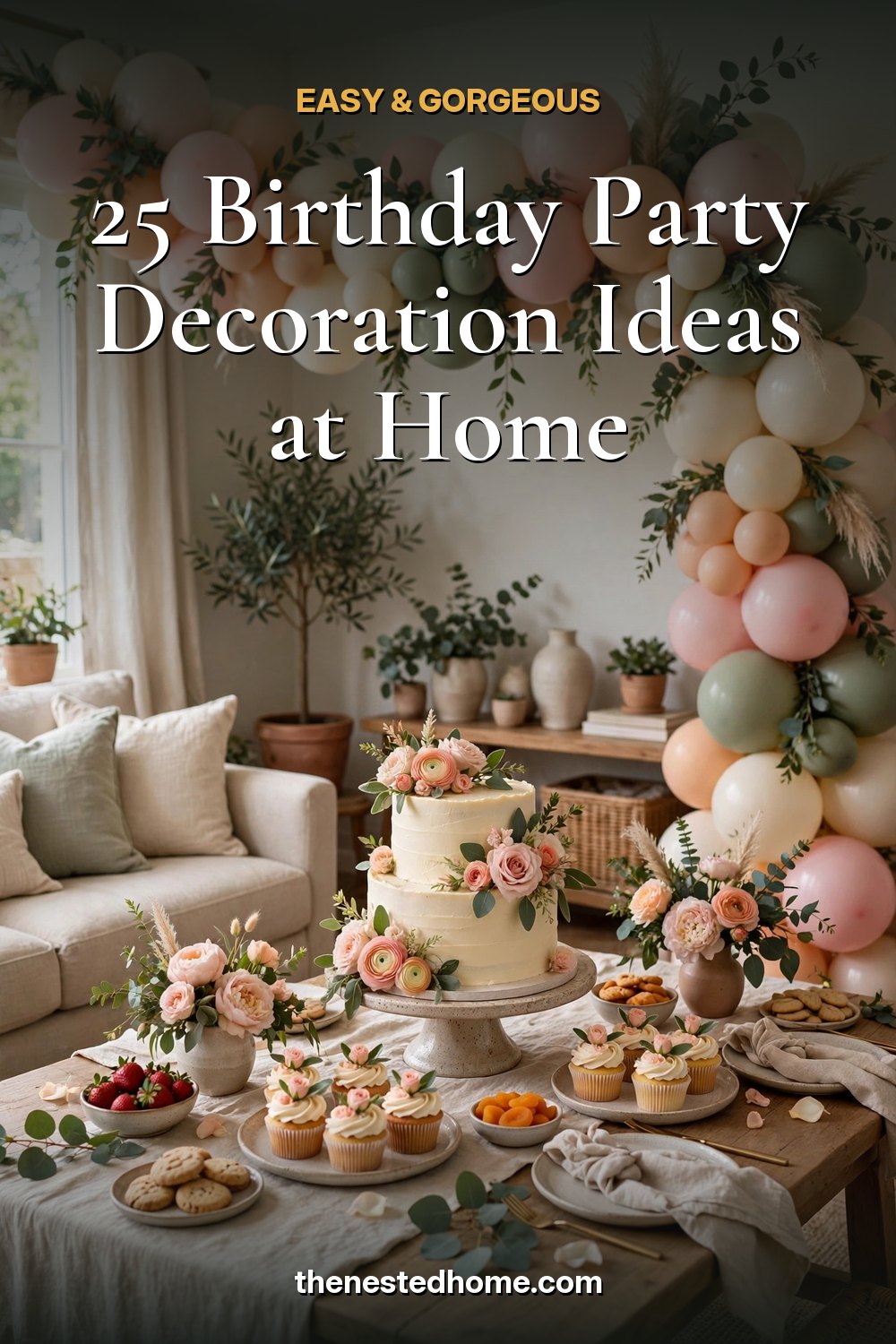 25 Birthday Party Decoration Ideas at Home (Easy & Gorgeous) pin