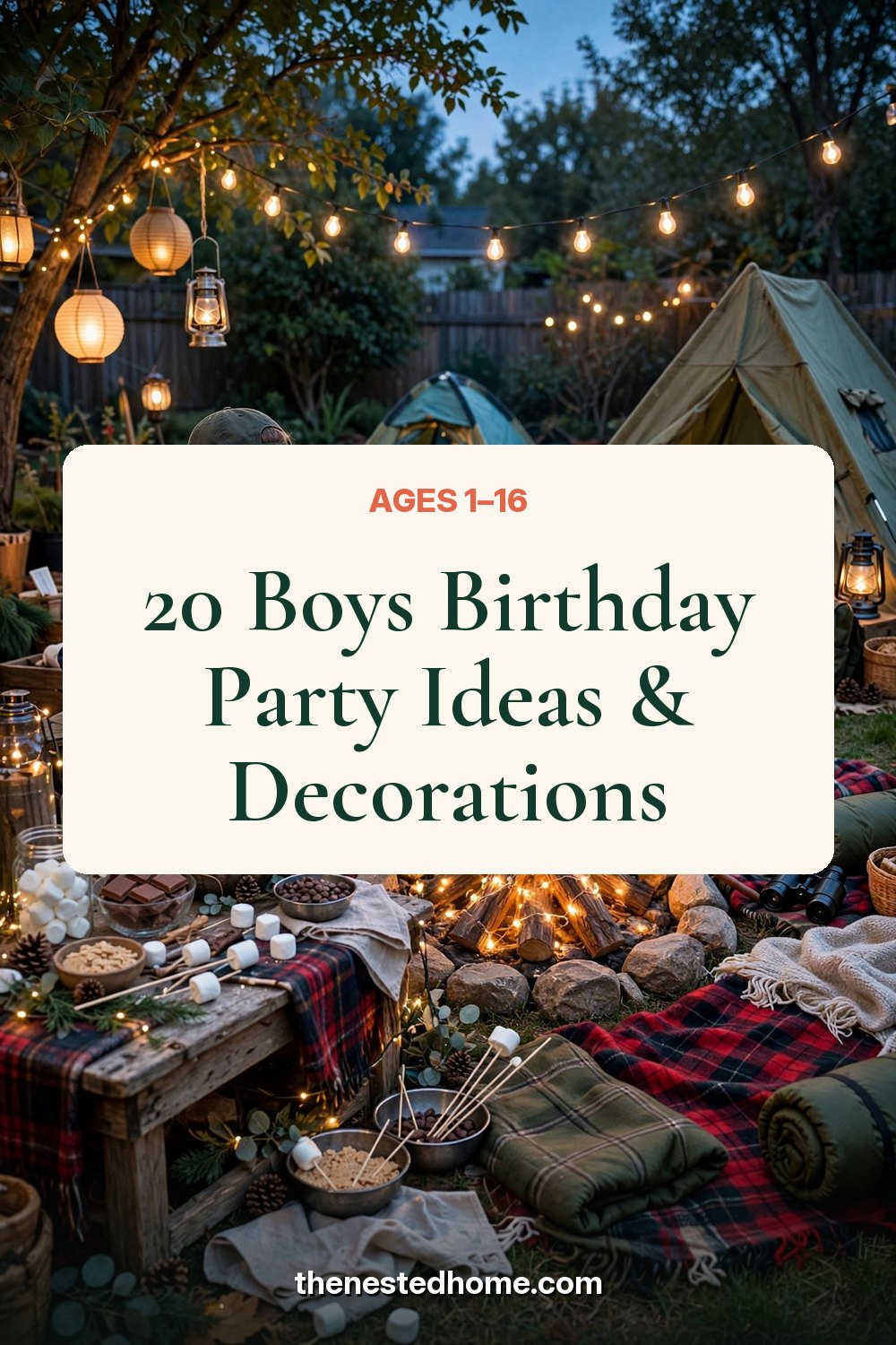 20 Boys Birthday Party Ideas & Decorations (Ages 1–16) pin