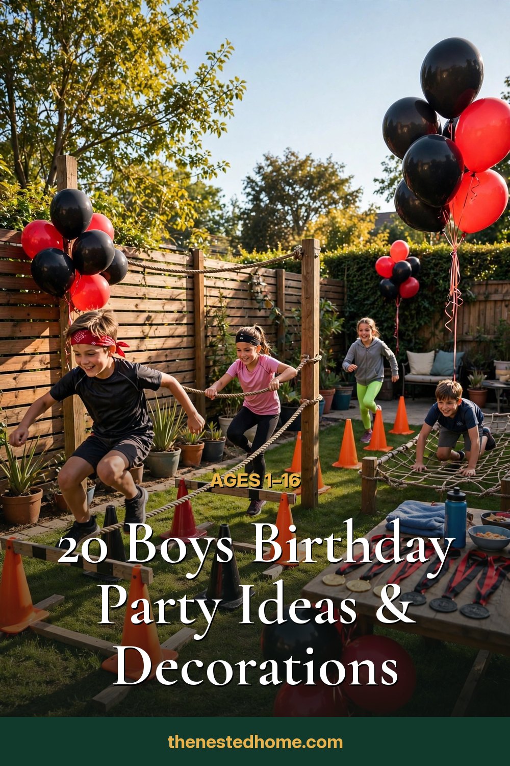 20 Boys Birthday Party Ideas & Decorations (Ages 1–16) pin