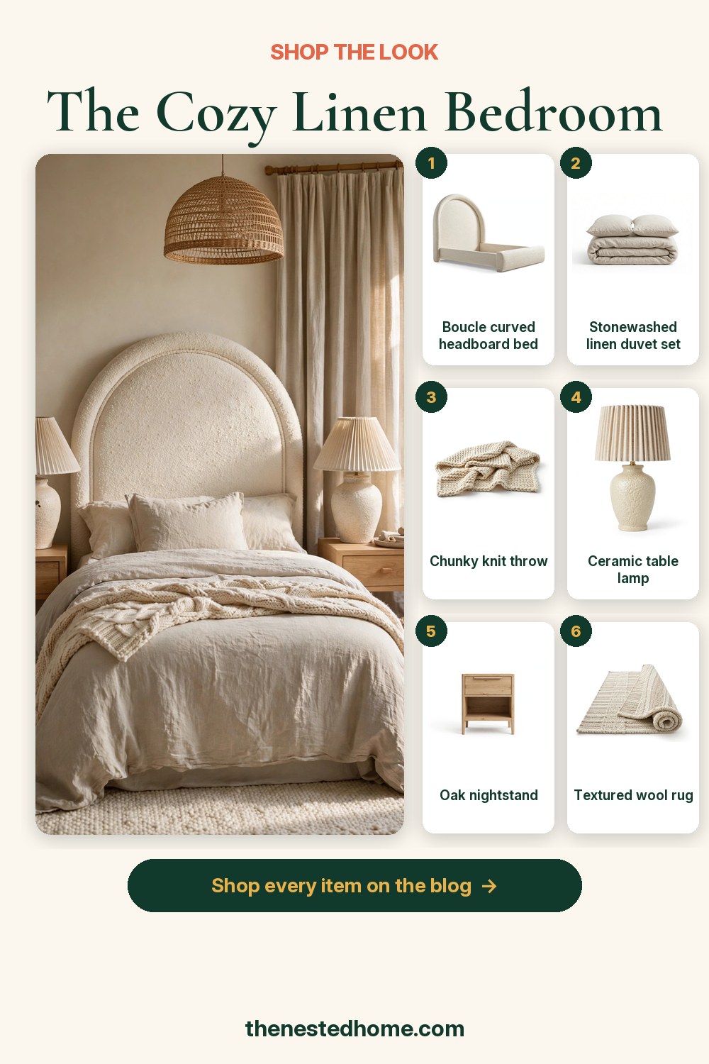20 Cozy Bedroom Ideas for a Calm, Hotel-Worthy Retreat pin