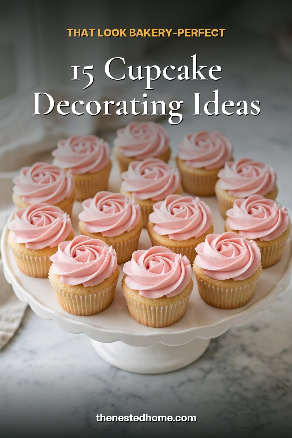 15 Cupcake Decorating Ideas That Look Bakery-Perfect pin