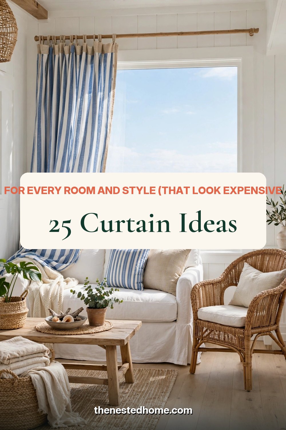 25 Curtain Ideas for Every Room and Style (That Look Expensive) pin