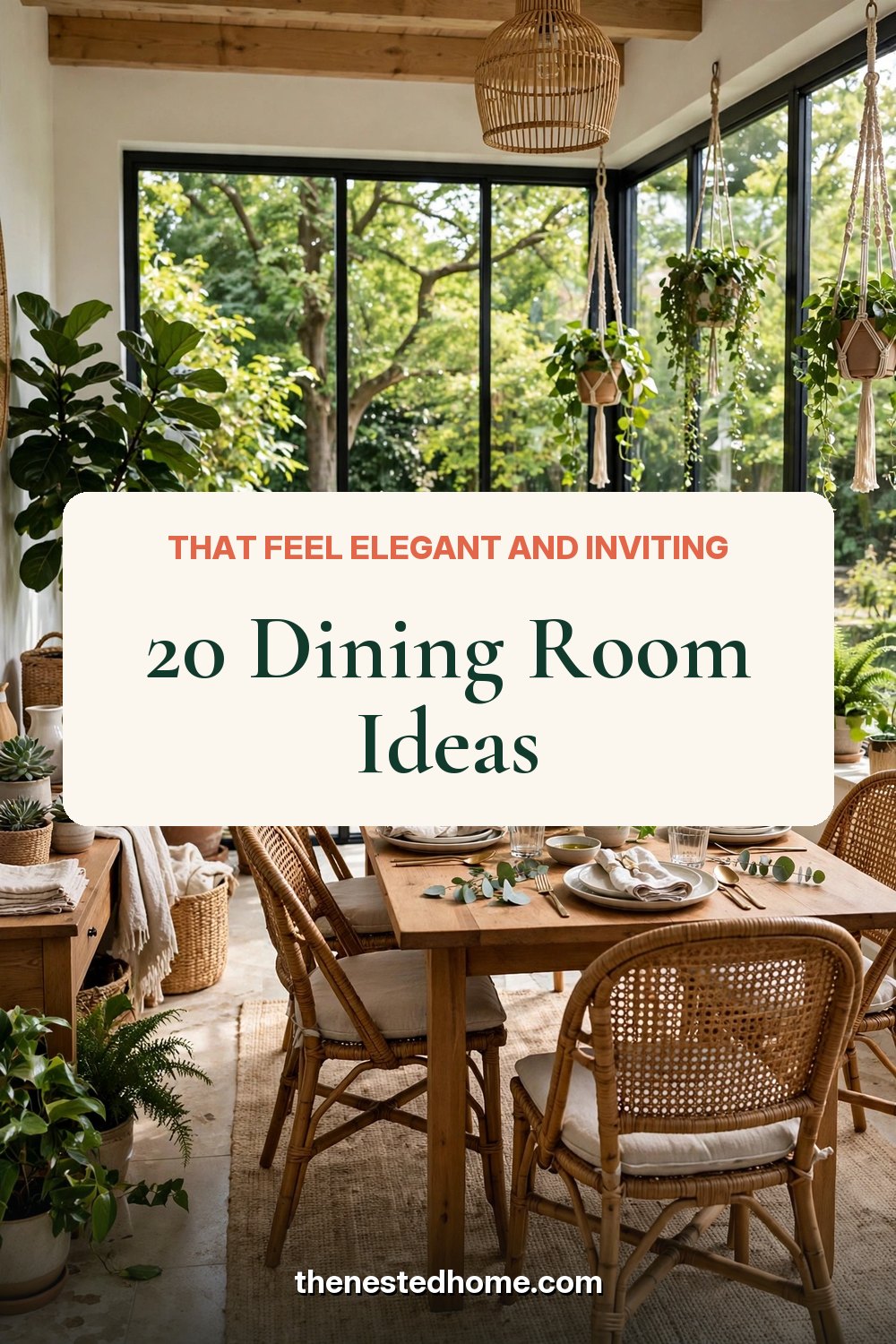 20 Dining Room Ideas That Feel Elegant and Inviting pin