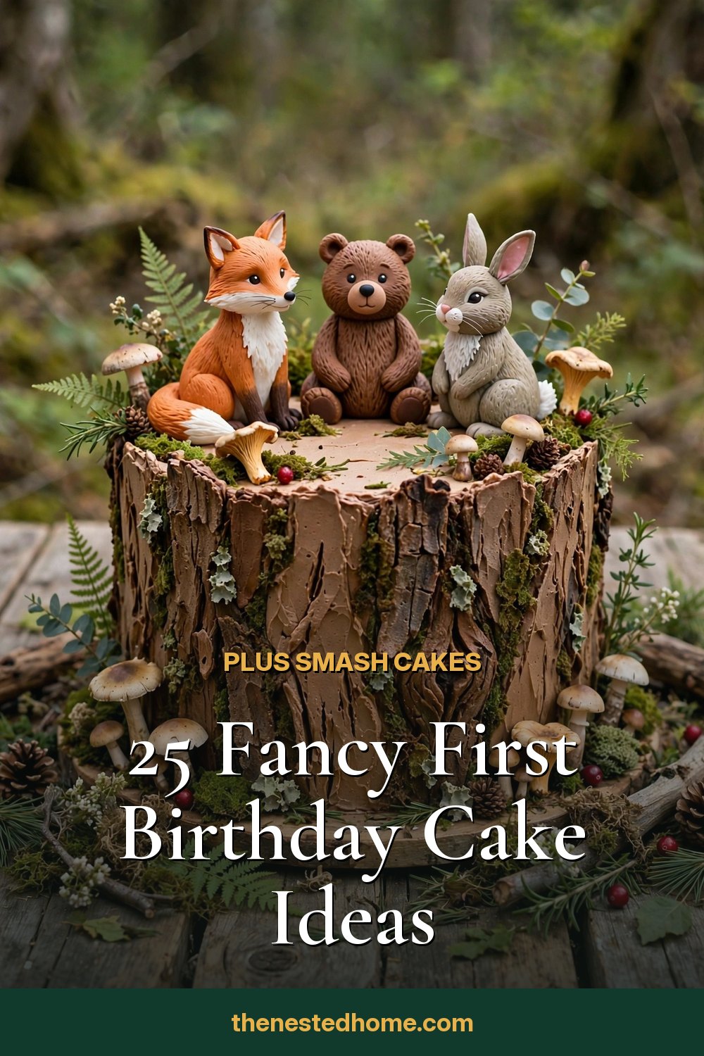 25 Fancy First Birthday Cake Ideas (Plus Smash Cakes) pin