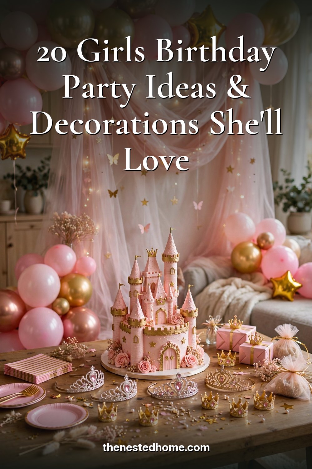 20 Girls Birthday Party Ideas & Decorations She'll Love pin
