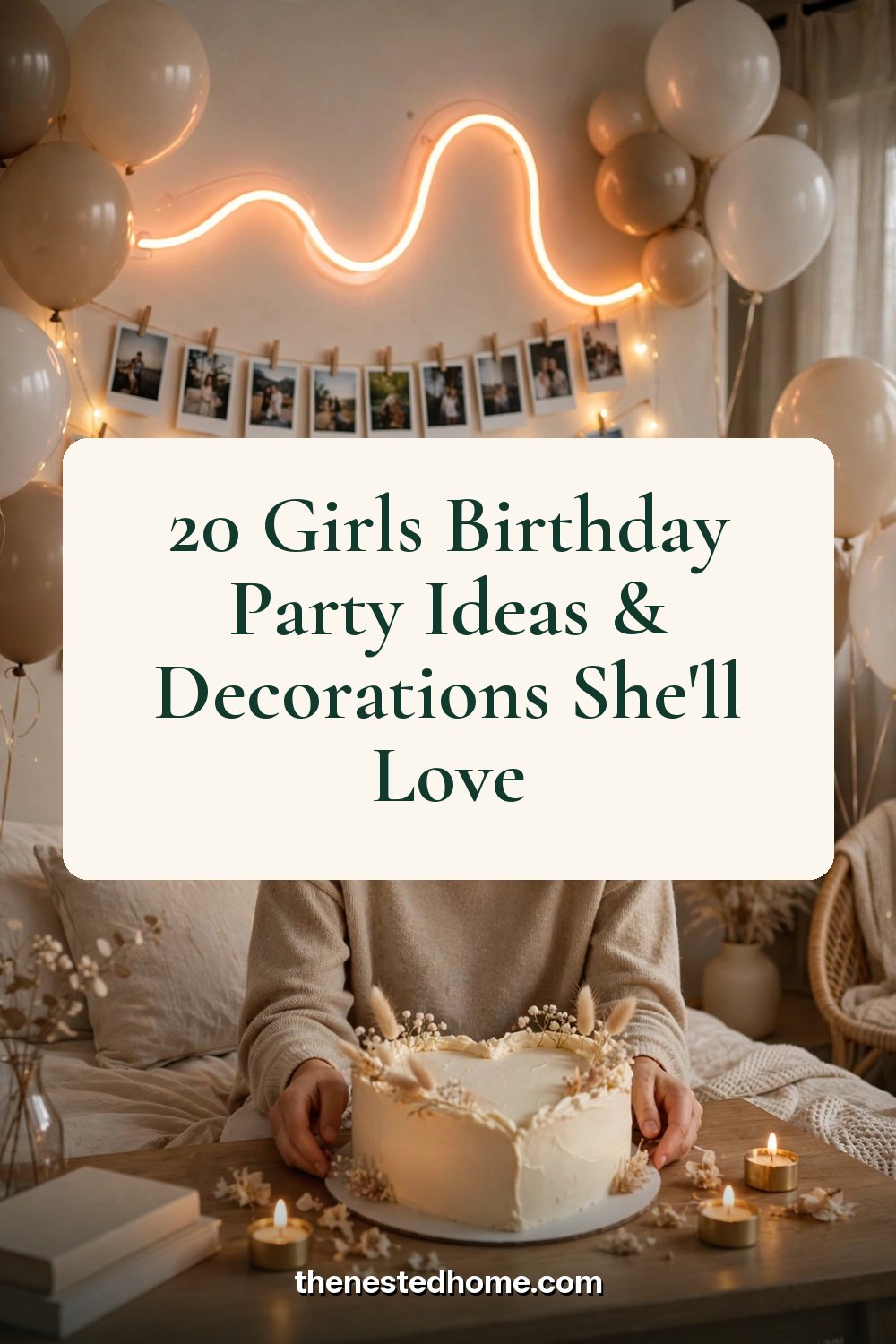20 Girls Birthday Party Ideas & Decorations She'll Love pin