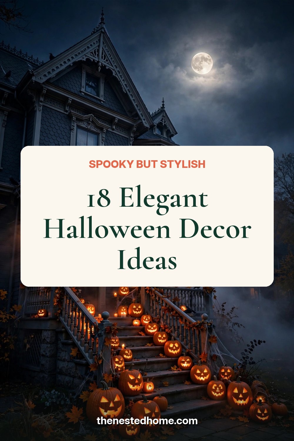 18 Elegant Halloween Decor Ideas (Spooky but Stylish) pin