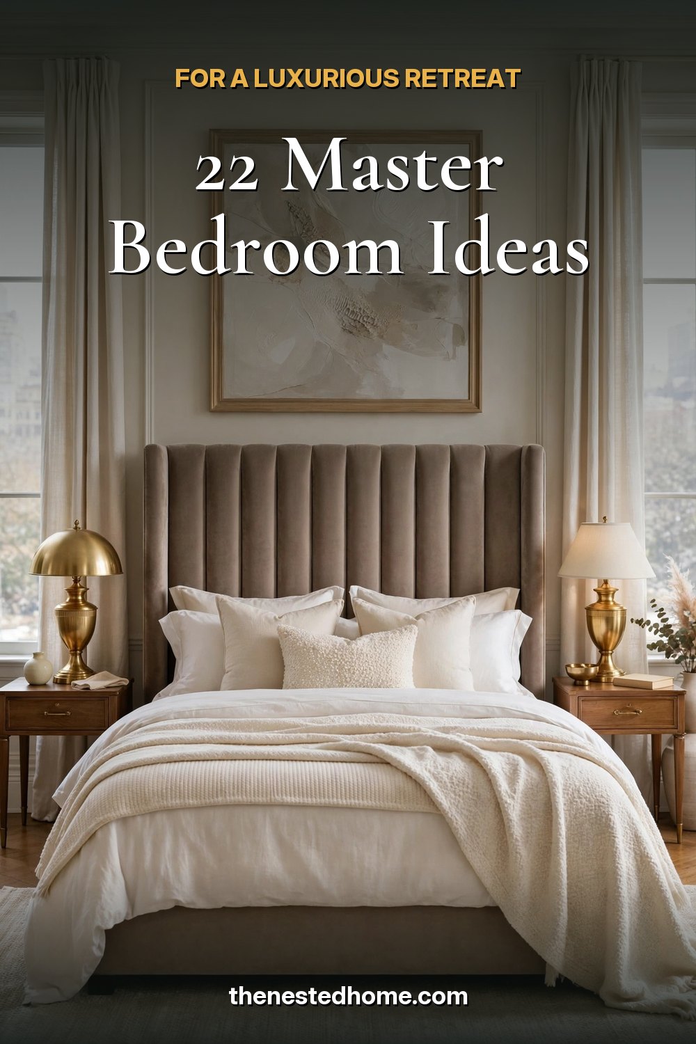 22 Master Bedroom Ideas for a Luxurious Retreat pin